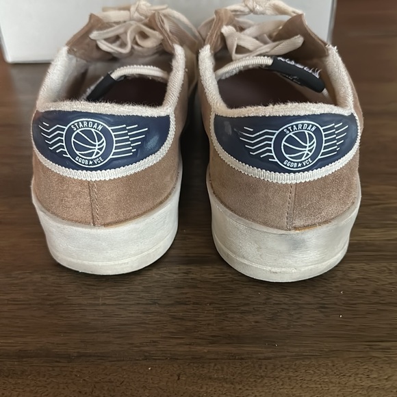 EUC Golden Goose Stardan in beige nylon and mesh with tobacco suede inserts 44 - Picture 6 of 8